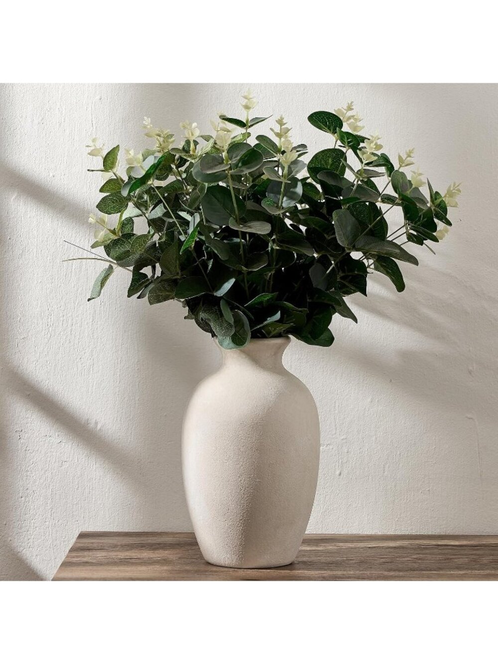 8.38" Rustic Terracotta Ceramic Vintage Flower Antique Vase For Table Home Decor